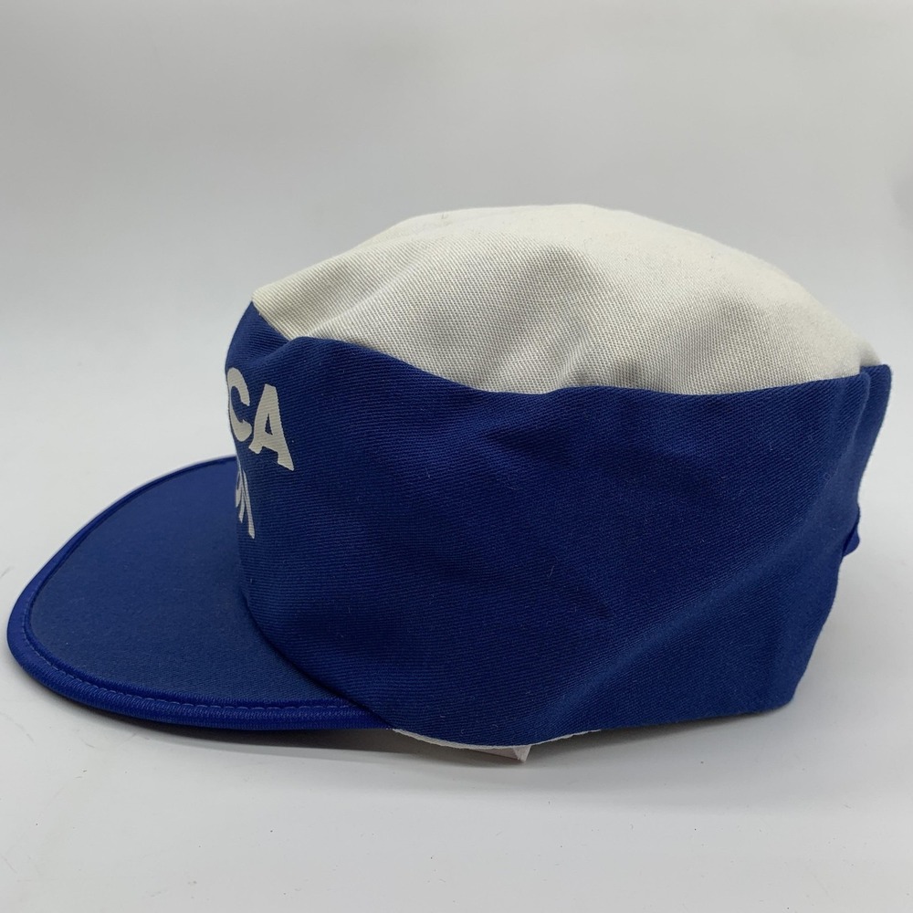 Vintage 1989 Cuyamaca 50K Run Hat Painters Hat Snap Back Blue Challenger Caps - Picture 4 of 8